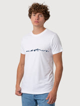 Daniel T-shirt Mountains White | Re-Bello