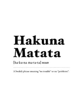 T-shirt di Sara Hakuna Matata Bianco | Re-Bello