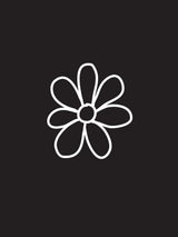 Sara T-shirt Flower Schwarz | Re-Bello