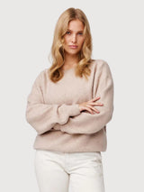 Aino Leichte Beige Damen Pullover | Makia