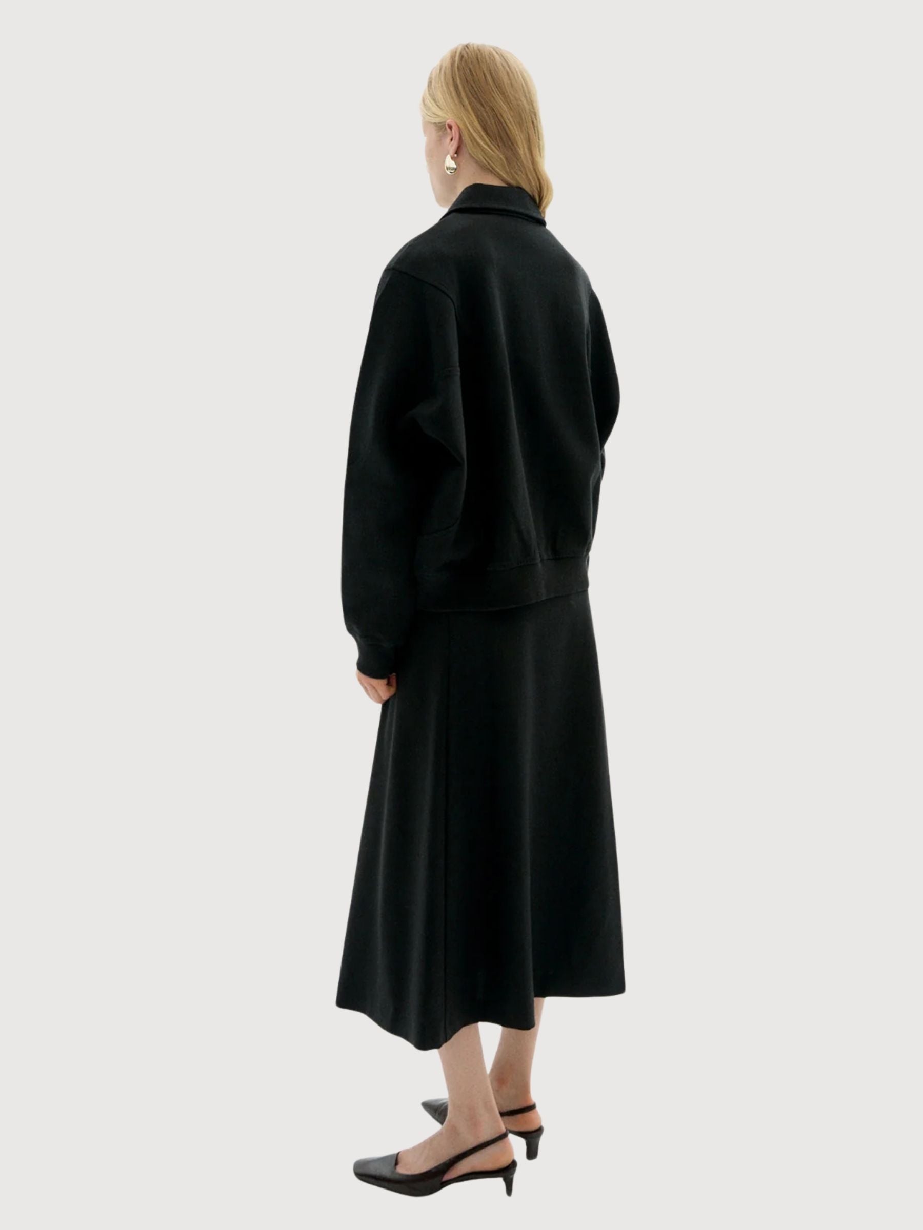 Giacca Maisie Donna Nera Cotone | Thinking Mu