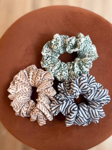 Scrunchies Chouchous Agra set of 3 in organic cotton | Hindbag