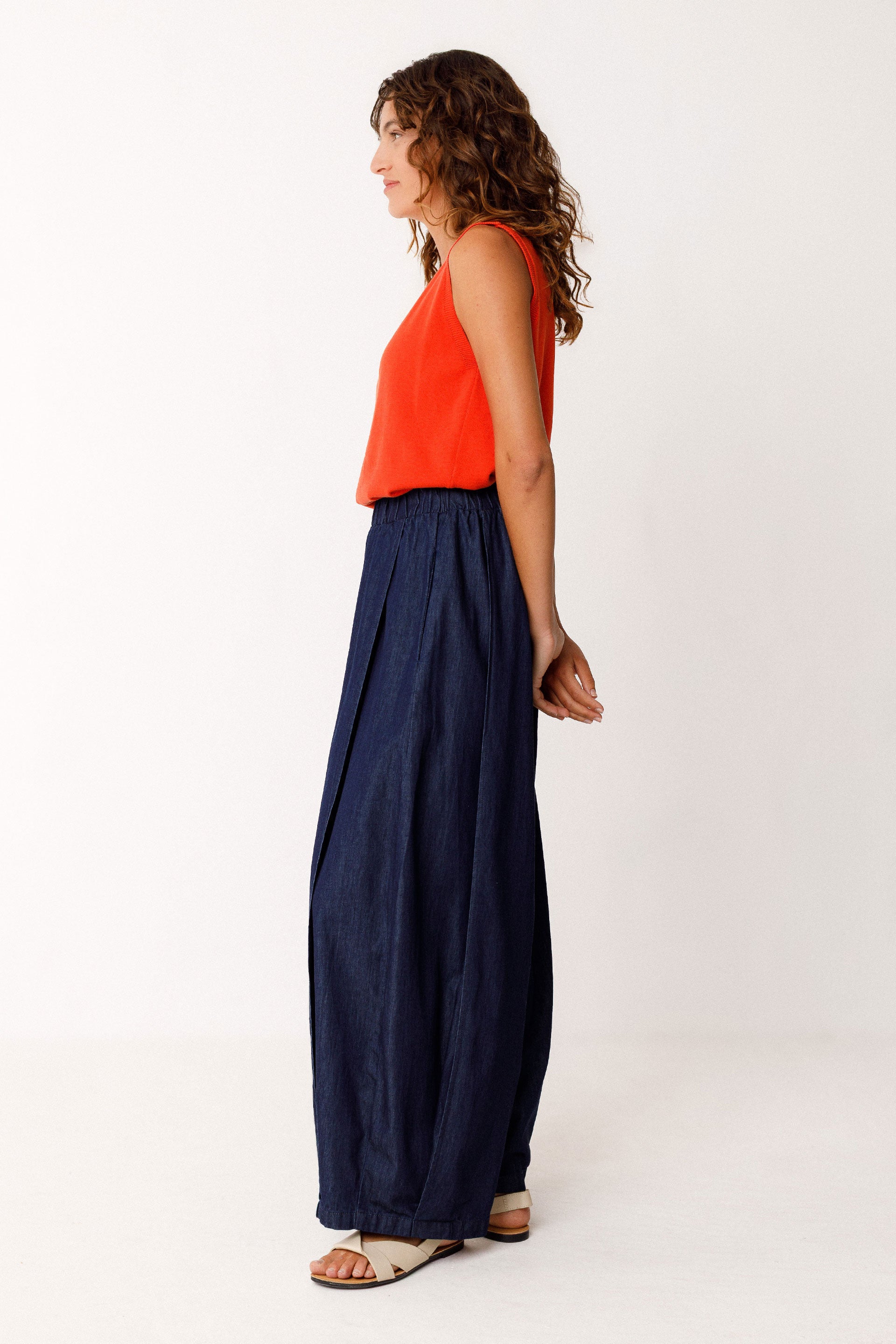 Denim Trouser Aine Woman Gots Cotton | Skfk