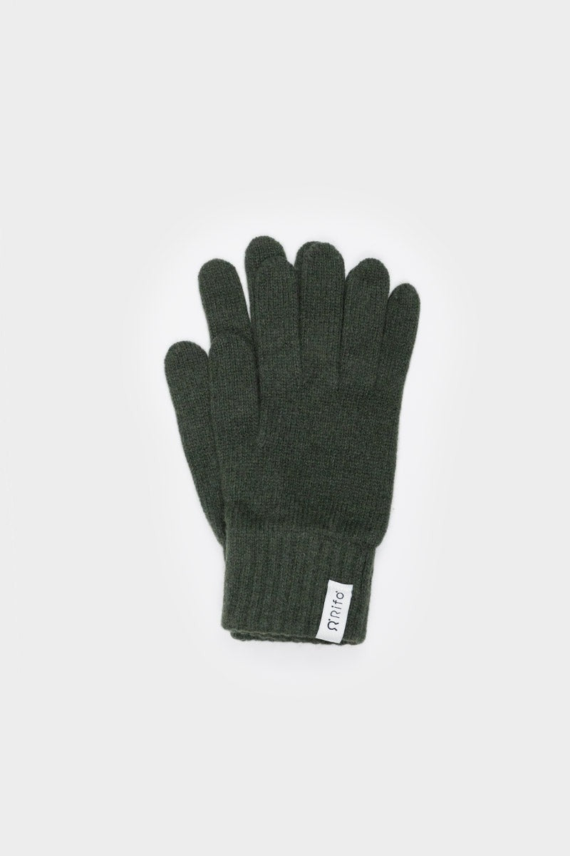 Anita Women's Gloves in Recycled Cashmere – Forest Green | Rifò