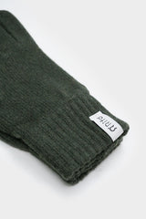 Anita Women's Gloves in Recycled Cashmere – Forest Green | Rifò