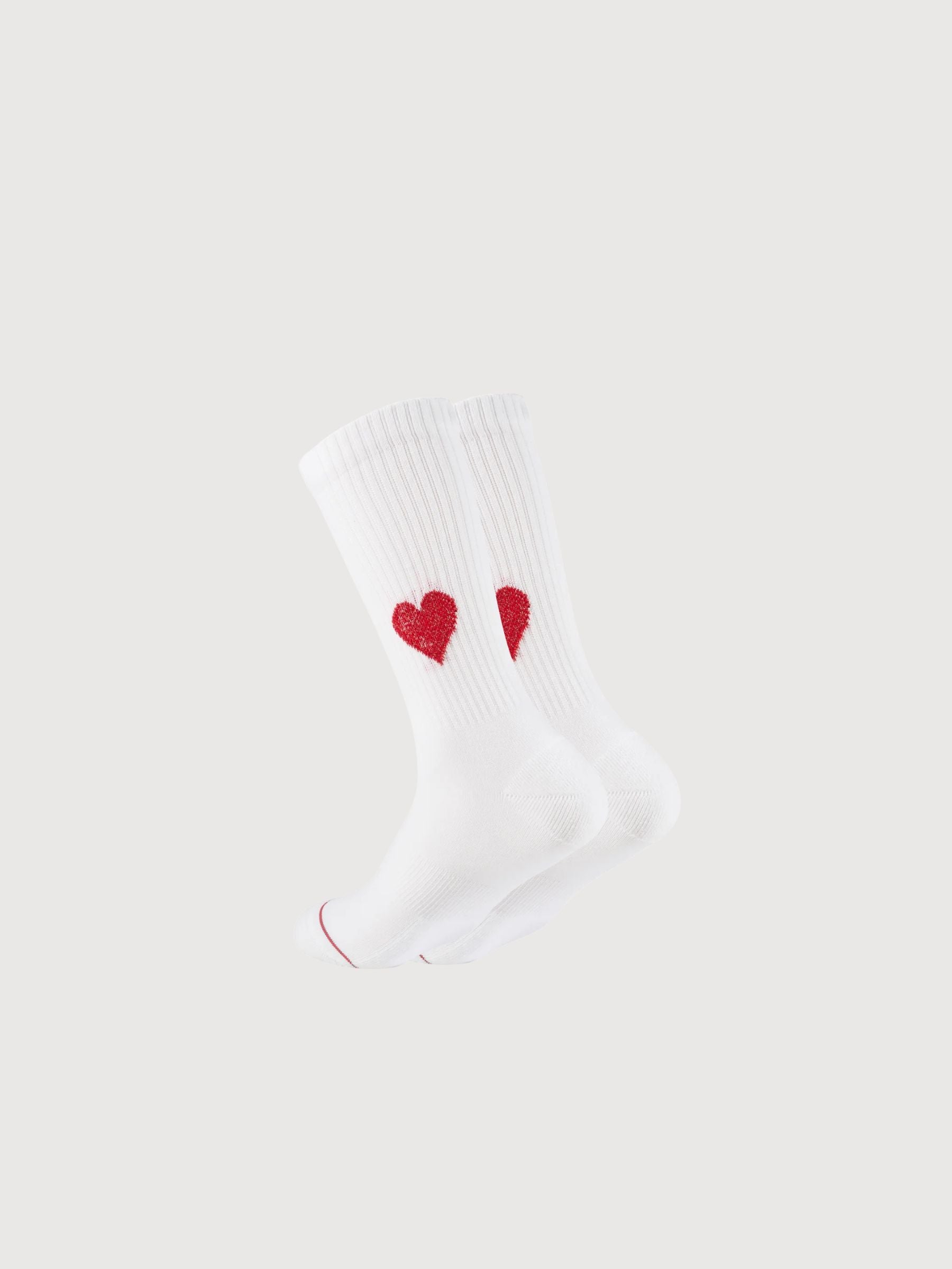 Calze Love Rosso Glitter Donna | ooley