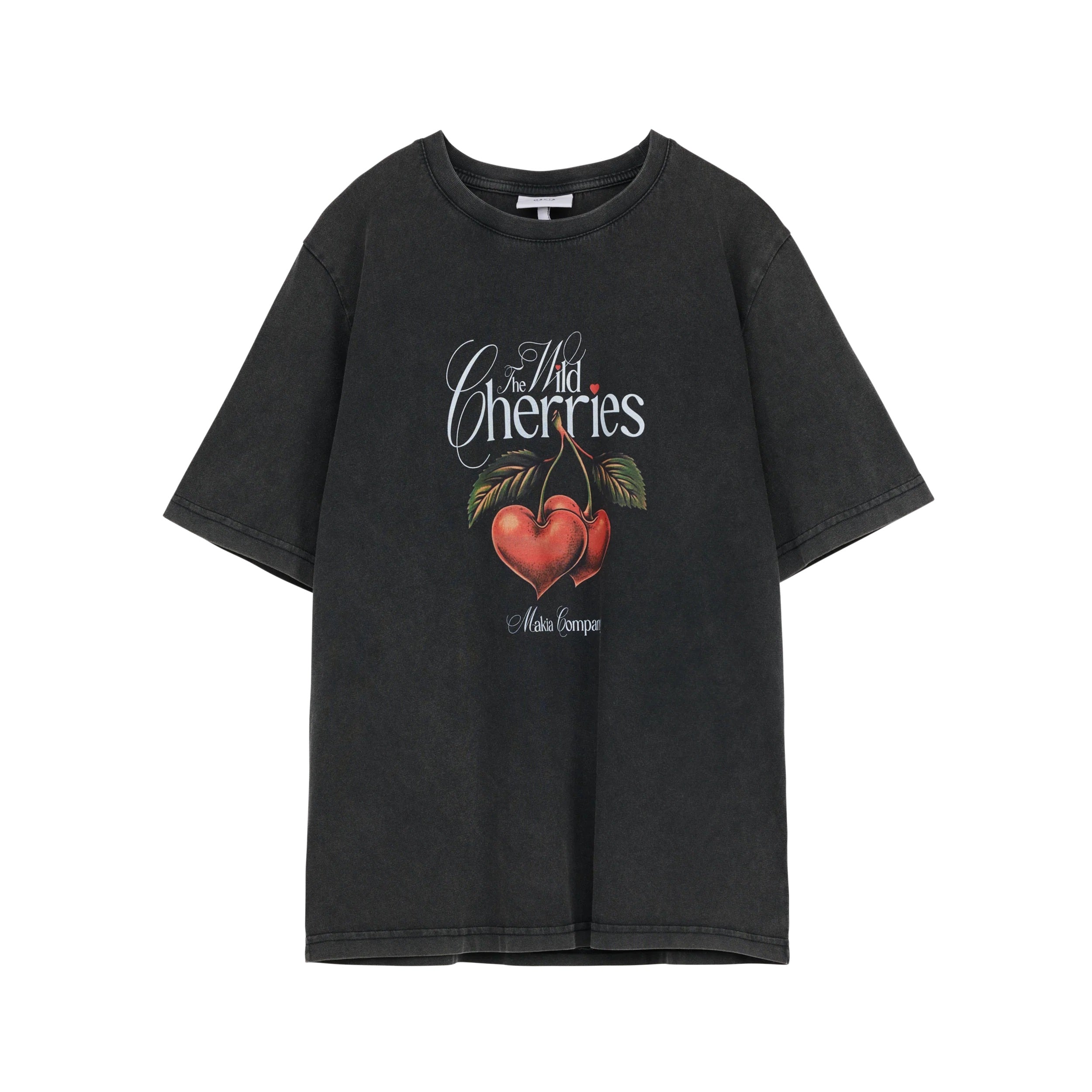 Cherise Women's T-Shirt – Washed Black | Makia