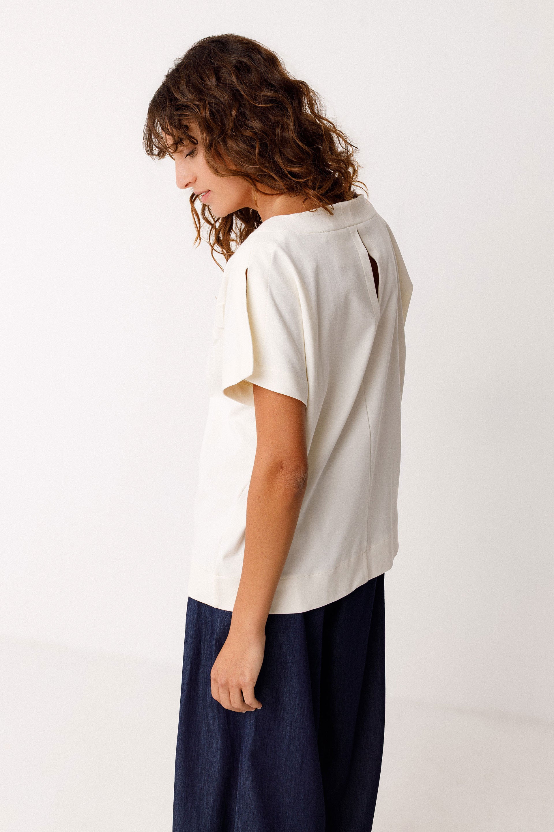 T-Shirt Iride White Woman Gots Cotton | Skfk