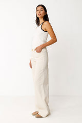 Top Libe Cream Woman Gots Cotton | Skfk