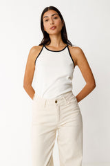 Top Libe Cream Woman Gots Cotton | Skfk