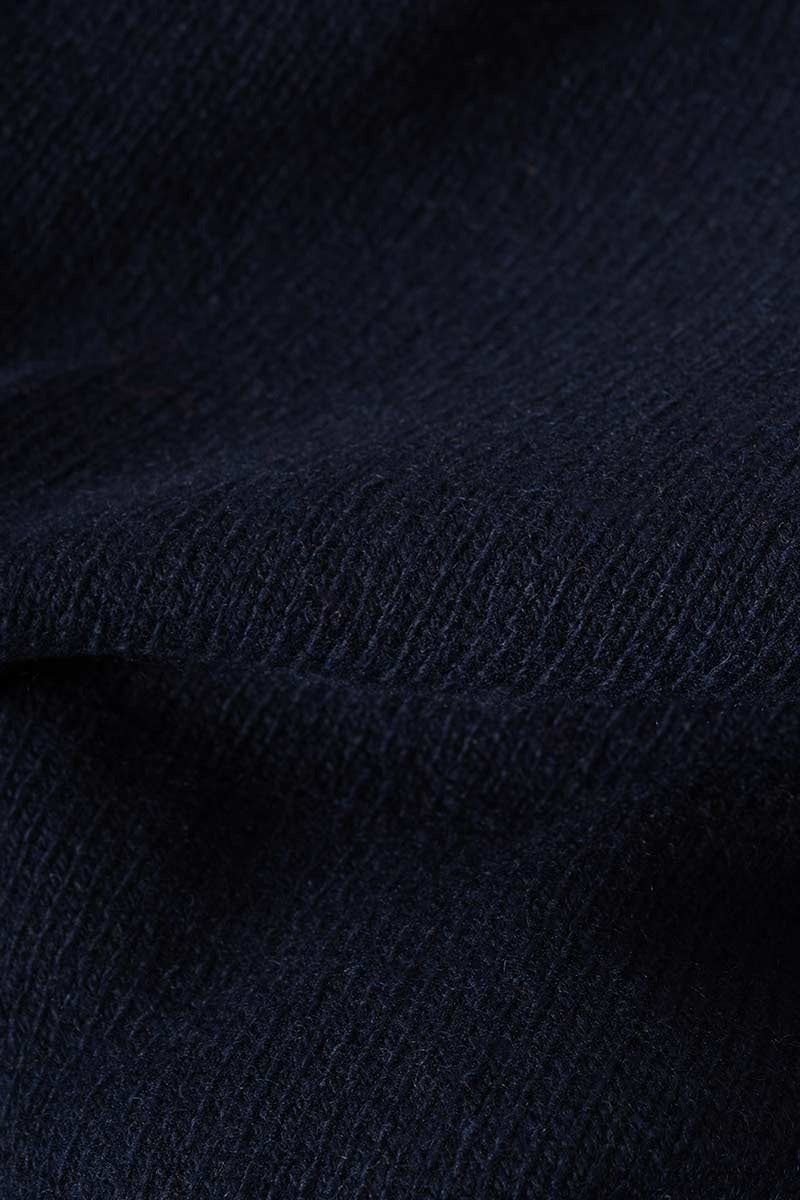 Edda Damen Rundhals-Pullover aus recyceltem Kaschmir – Blackberry Blue | Rifò