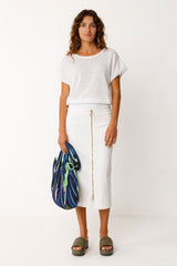 Skirt Maixi White Organic Cotton | Skfk
