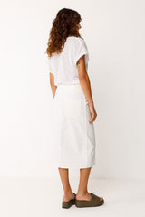 Skirt Maixi White Organic Cotton | Skfk