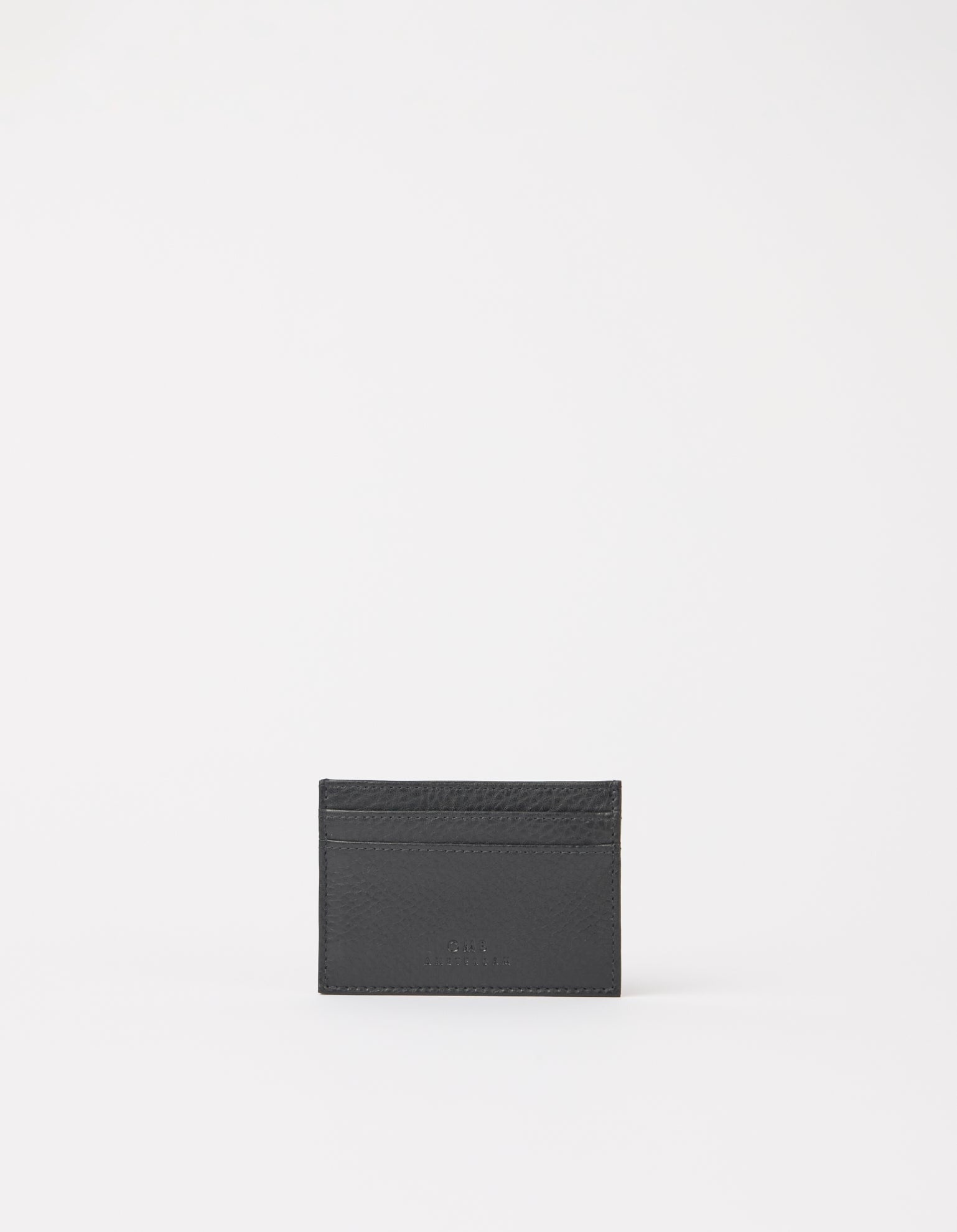 Portacarte Mark – Pelle morbida martellata nera | O My Bag