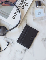 Portacarte Mark – Pelle morbida martellata nera | O My Bag