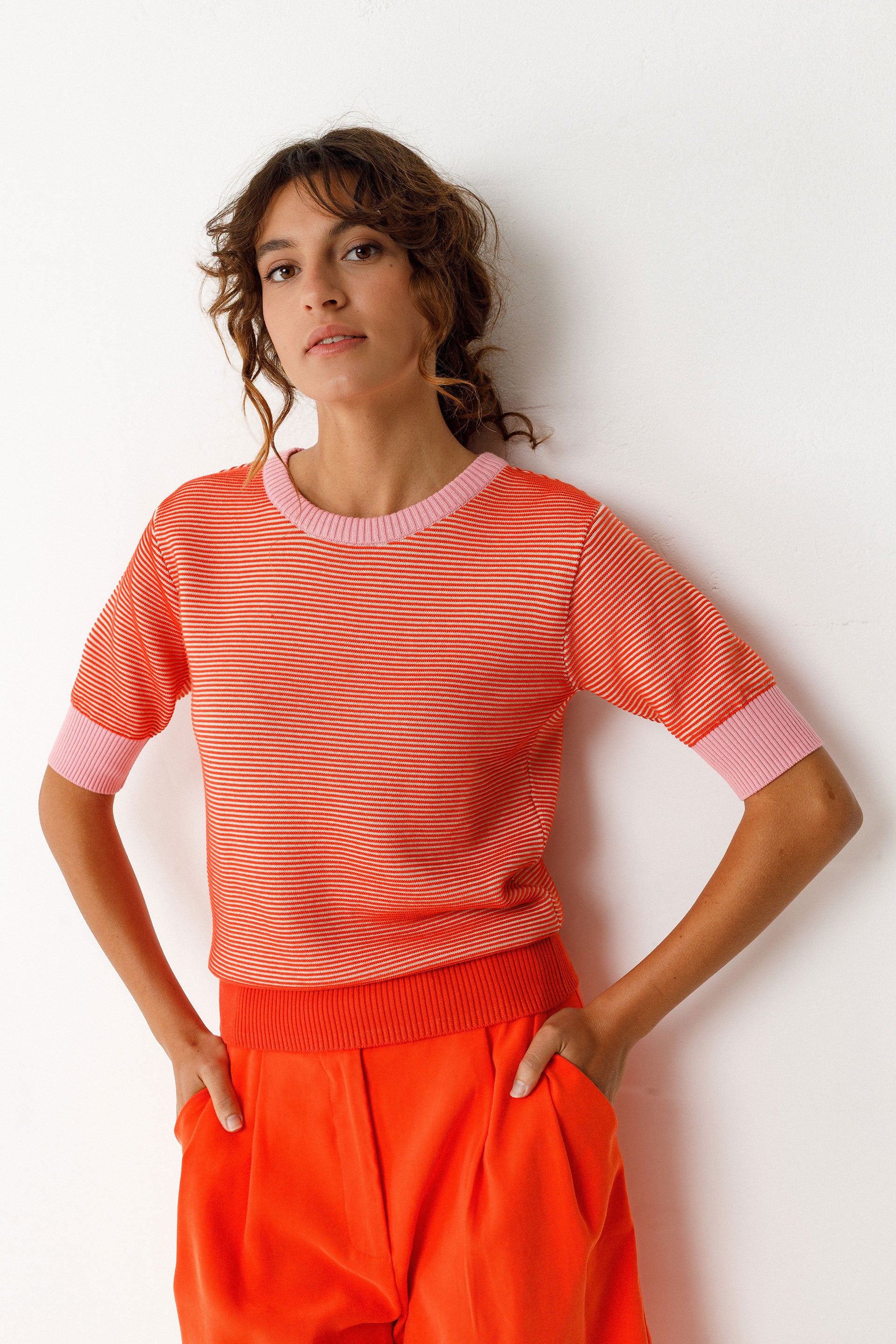 Muike Sweater Woman Orange | SKFK