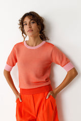 Muike Sweater Woman Orange | SKFK
