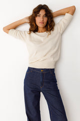 Shirt Muike Ivory Woman Gots Cotton | Skfk