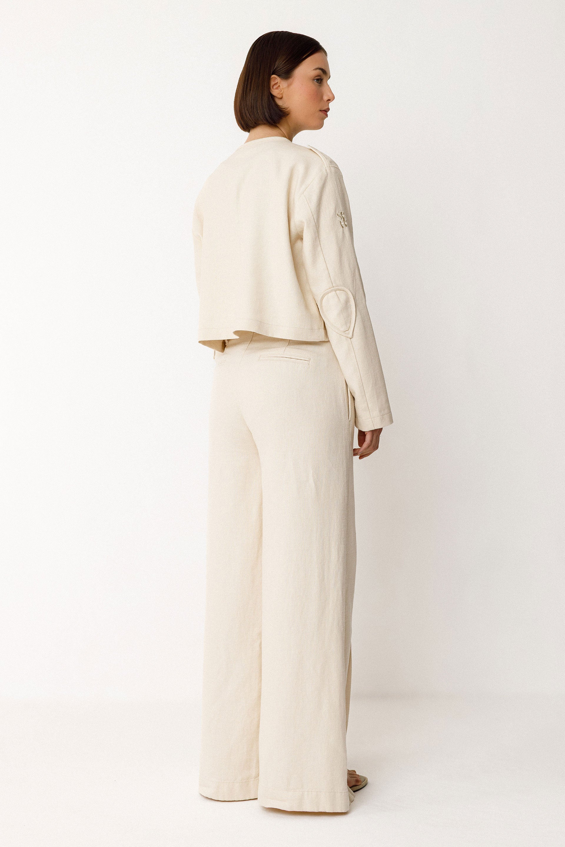 Pantalone Narea Avorio Donna | Skfk
