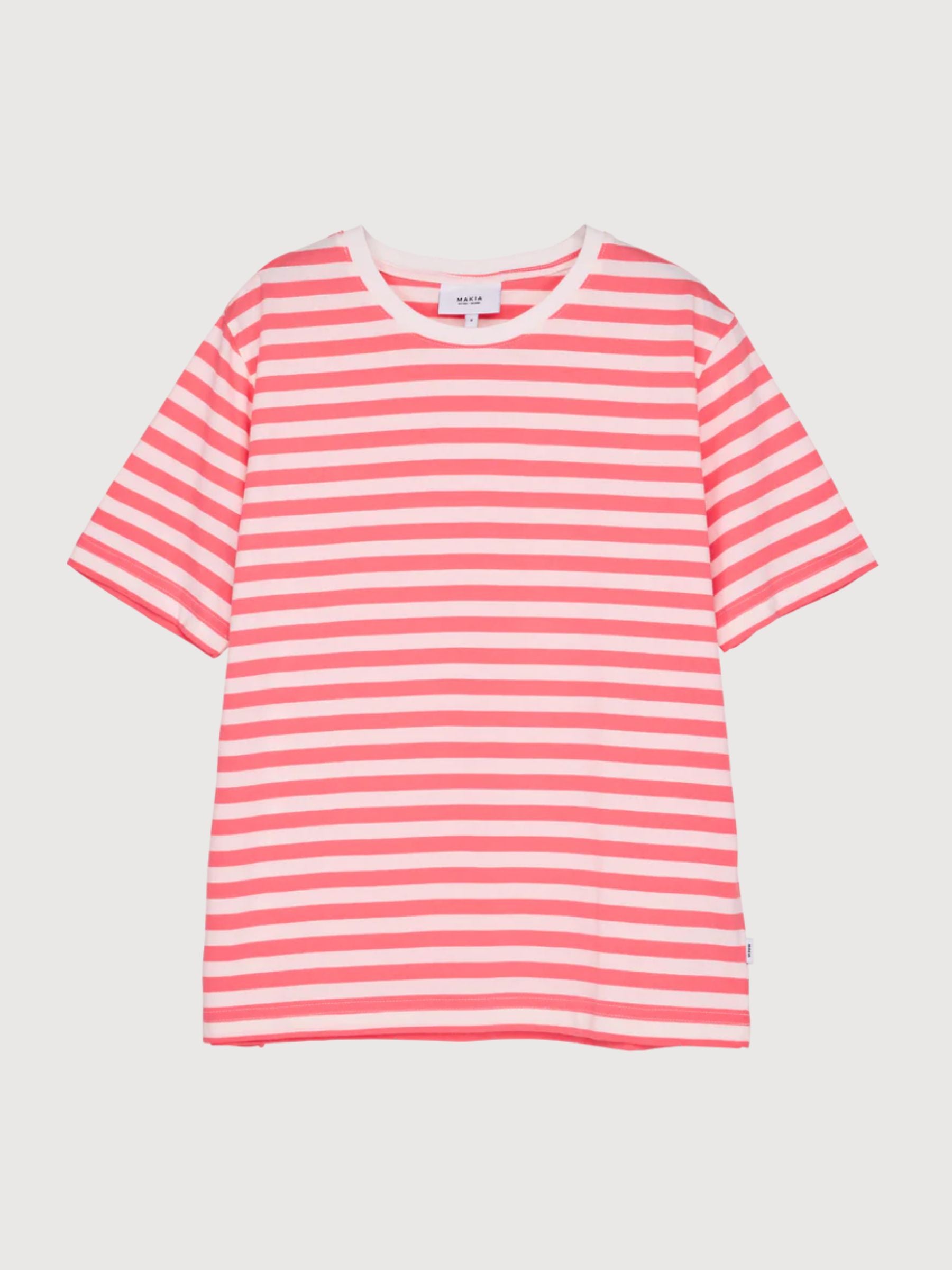 Verkstad T-Shirt Coral-Off Bianco | Makia