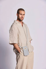 Bill Phone Pouch – Blue Stripes | Hindbag
