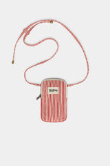 Bill Phone Pouch – Red Stripes | Hindbag