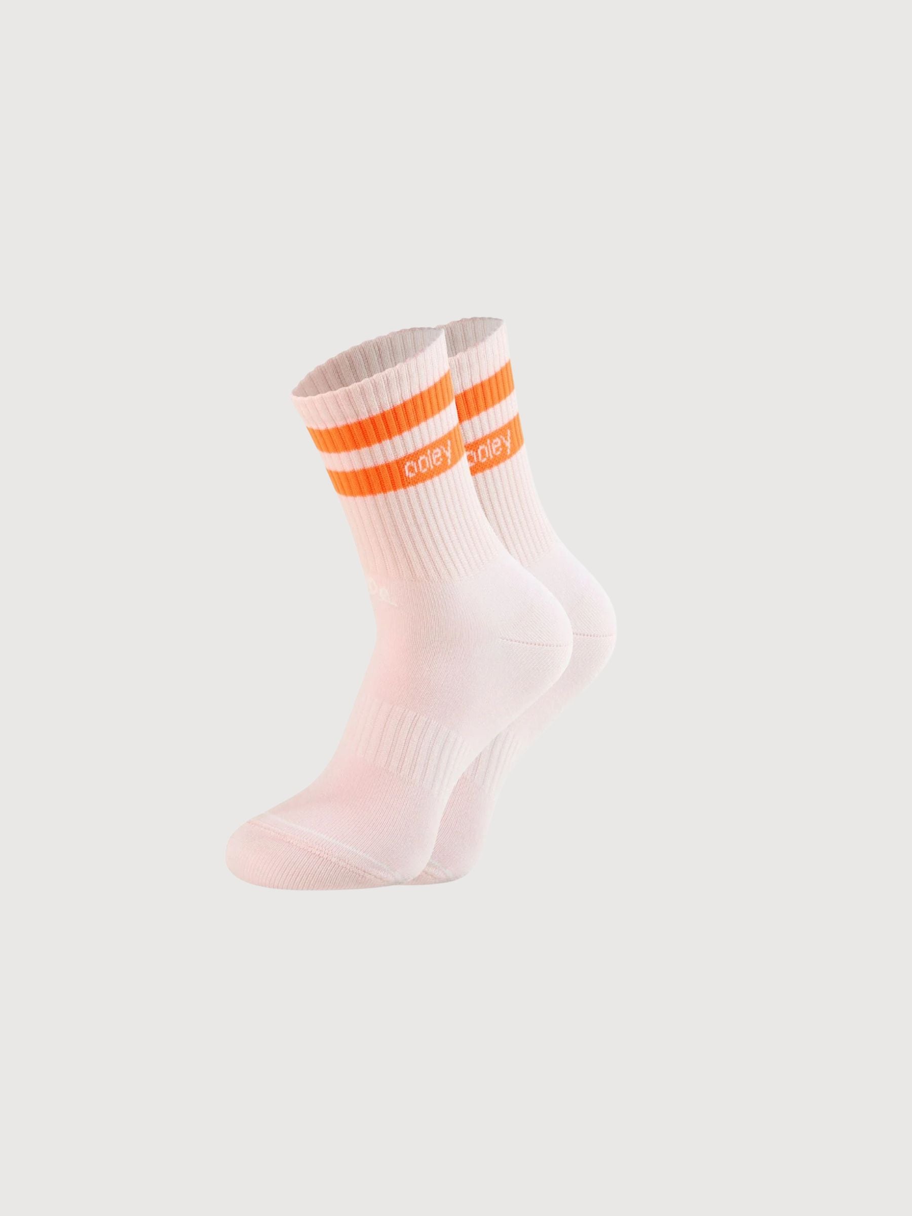 Orangefarbene Socken Neon Flamingo | Ooley