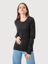 Longsleeve Aide Black in Organic Cotton | Re-bello