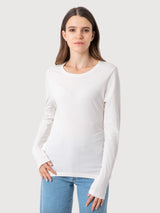 Longsleeve Aide White in Organic Cotton | Re-bello