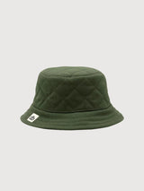 Bucket Hat Bob Olive Matelasse in Organic Cotton | Hindbag