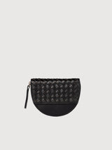 Laura Coin Purse Black Woven Classic | O My Bag