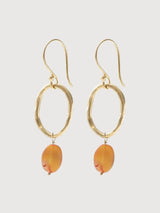 Earrings Graceful Carnelian Gold I A Beautiful Story