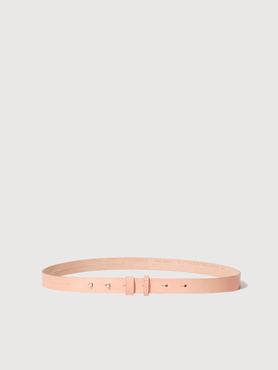 Pink leather belt | Lanius