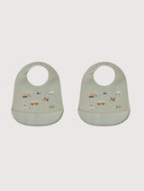 2-Pack Tilda Bib  Vehicles in Silicone | Liewood